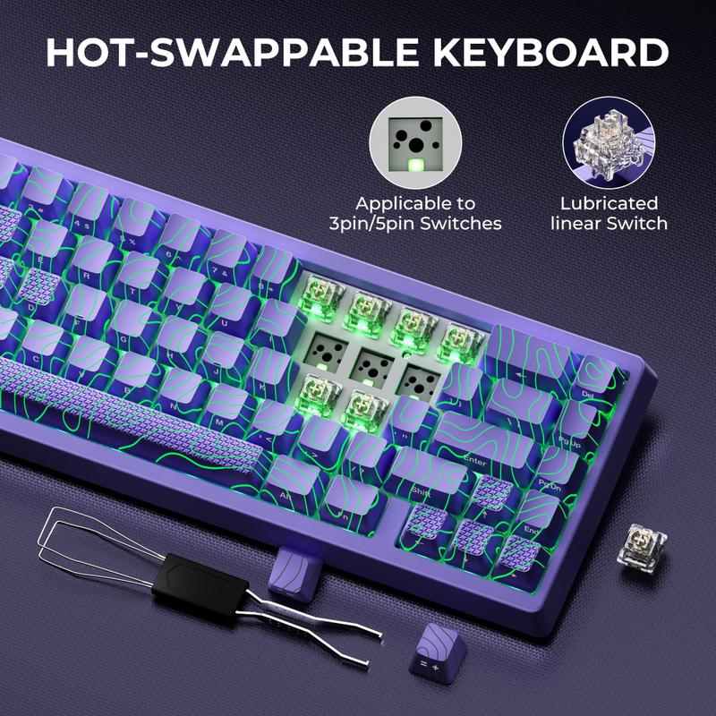 Teclado HITIME x XVX M67 sem fio 60% QMK/VIA topográfico - Mouse